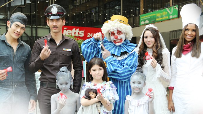 ทีมนักแสดงละคร ตุ๊กตาผี บุกสวนเพลินมาร์เก็ต ชวนติดตามความหลอนในละคร